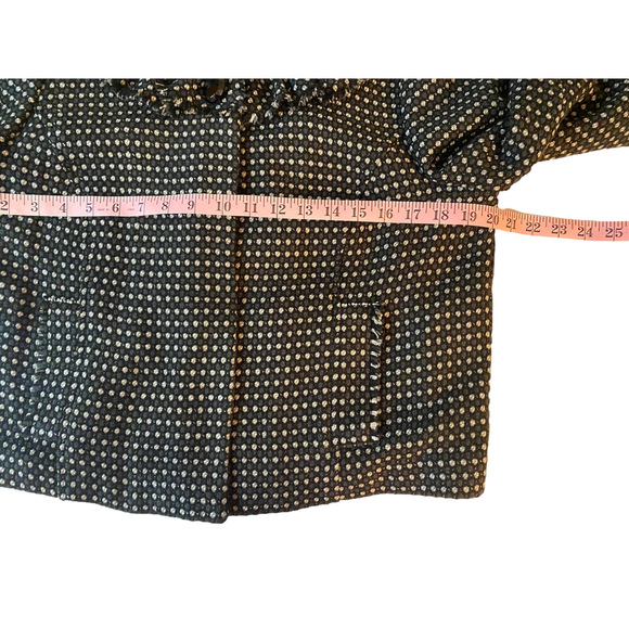 women's size L Mossimo jacket Black and White tweed with a textured - Picture 6 of 10